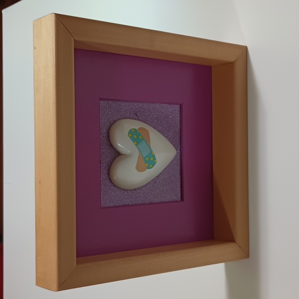 OOAK Handmade 'Healing Heart' PTSD Awareness Therapy Art - Picture 4 of 8